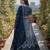 Teal Color Faux Georgette Fabric Sequins Embroidered Partywear Lehenga Choli For Girls Wedding Looks