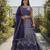 Violet Color Faux Georgette Fabric Sequins Embroidered Partywear Lehenga Choli For Girls Wedding Looks