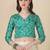 Green Color Satin Silk Fabric Designer Digital Printed Fancy Ethnic Partywear Lehenga