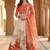 Red Color Satin Silk Fabric Designer Digital Printed Fancy Ethnic Partywear Lehenga