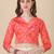 Red Color Satin Silk Fabric Designer Digital Printed Fancy Ethnic Partywear Lehenga