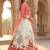 Red Color Satin Silk Fabric Designer Digital Printed Fancy Ethnic Partywear Lehenga