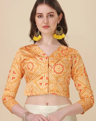 Yellow Color Satin Silk Fabric Designer Digital Printed Fancy Ethnic Partywear Lehenga 3
