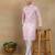 Pink linen fabric kurta payjama