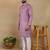 Purple linen fabric kurta payjama