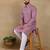 Purple linen fabric kurta payjama