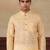 Yellow linen fabric kurta payjama