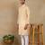 Yellow linen fabric kurta payjama