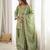 Pista glass roman silk blend kurta farshi shalwar set