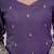 Purple crunchy silk blend sequin kurta palazzo set