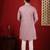 Pink embroidered fancy kurta payjama for men