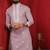 Pink embroidered fancy kurta payjama for men