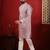 Pink embroidered fancy kurta payjama for men