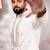 White embroidered fancy kurta payjama for men