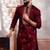 Maroon embroidered fancy kurta payjama for men
