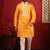 Yellow embroidered fancy kurta payjama for men