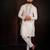 White jacquard work ethnic festive traditional attire for men
