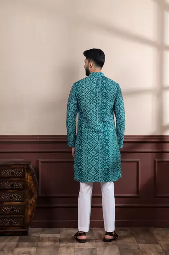 Rama printed ethnic kurta payjama for looks