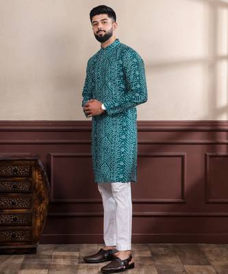 Rama printed ethnic kurta payjama for looks 4