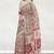 Sandstone beige & heritage crimson red printed andhra cotton saree with running blouse