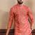 Orange printed ethnic kurta payjama for looks
