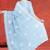 Misty sky blue & ivory white andhra cotton saree with running blouse