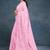 Baby/blossom pink & rose gold andhra cotton saree with running blouse