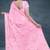Baby/blossom pink & rose gold andhra cotton saree with running blouse