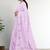 Mauve/orchid blush pink & antique gold andhra cotton saree with running blouse