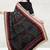 Raven black & natural sand brown south cotton saree with running blouse