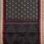 Raven black & natural sand brown south cotton saree with running blouse