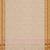 Beige (natural flax) & copper brown chettinad cotton saree with running blouse