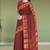 Heritage crimson red & forest green chettinad cotton saree with running blouse
