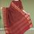 Heritage crimson red & forest green chettinad cotton saree with running blouse