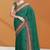 Emerald green & maroon chettinad cotton saree with running blouse