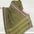 Olive green & rose gold chettinad cotton saree with running blouse