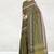Olive green & rose gold chettinad cotton saree with running blouse