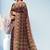 Espresso brown & vintage mauve chettinad cotton saree with running blouse