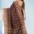 Espresso brown & vintage mauve chettinad cotton saree with running blouse