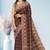 Espresso brown & vintage mauve chettinad cotton saree with running blouse