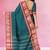 Teal blue & wine maroon chettinad cotton saree with running blouse
