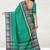 Light green & denim blue chettinad cotton saree with running blouse