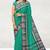 Light green & denim blue chettinad cotton saree with running blouse