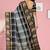 Smokey grey/silver mist & jet black chettinad cotton saree with running blouse