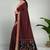 Royal merlot & burnished gold pochampally ikat cotton saree with running blouse