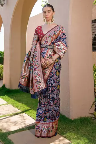Woven Design Zari Paithani Saree