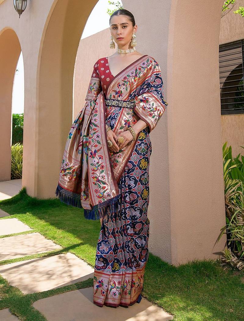 Woven Design Zari Paithani Saree