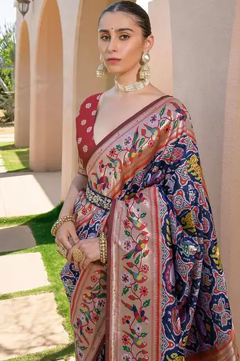 Woven Design Zari Paithani Saree