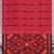 Raspberry red & silver grey pochampally ikat cotton saree with running blouse