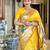 Polka Dots Woven Design Zari Silk Blend Paithani Saree